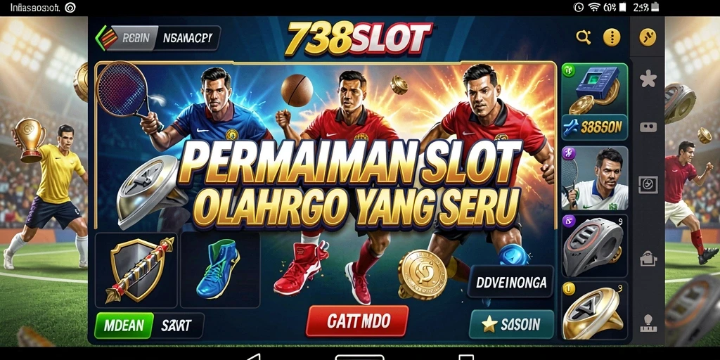 Tampilan gameplay menarik dari 738SLOT dengan tema olahraga.