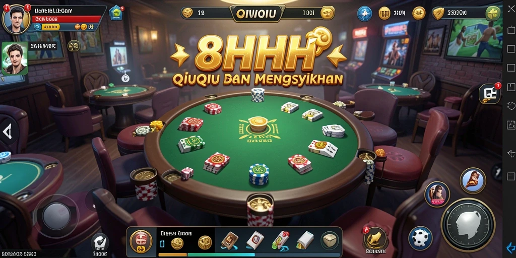 Screenshot gameplay QiuQiu dari 8HHH yang seru.