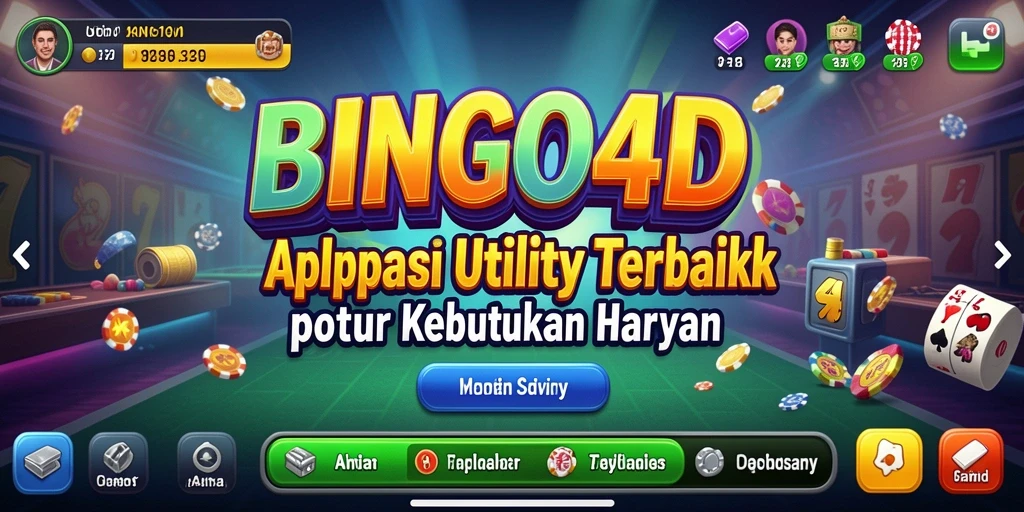 Screenshot BINGO4D menampilkan antarmuka aplikasi Utility yang ramah pengguna.
