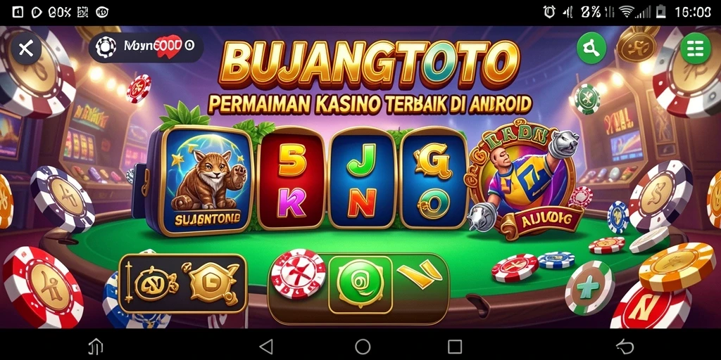 Screenshot gameplay <strong>BUJANGTOTO</strong> dengan grafis menawan dan serunya permainan Kasino.