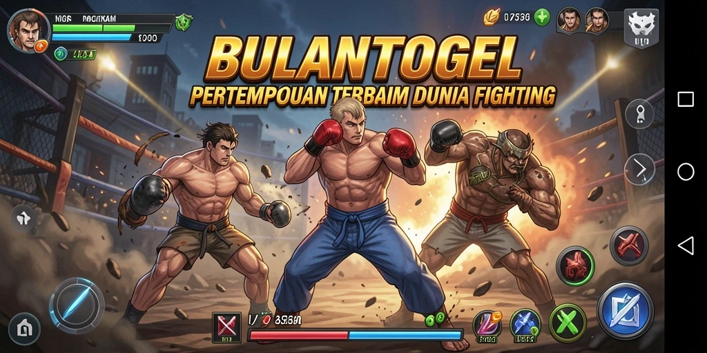 Tampilan intens permainan pertarungan di BULANTOGEL.