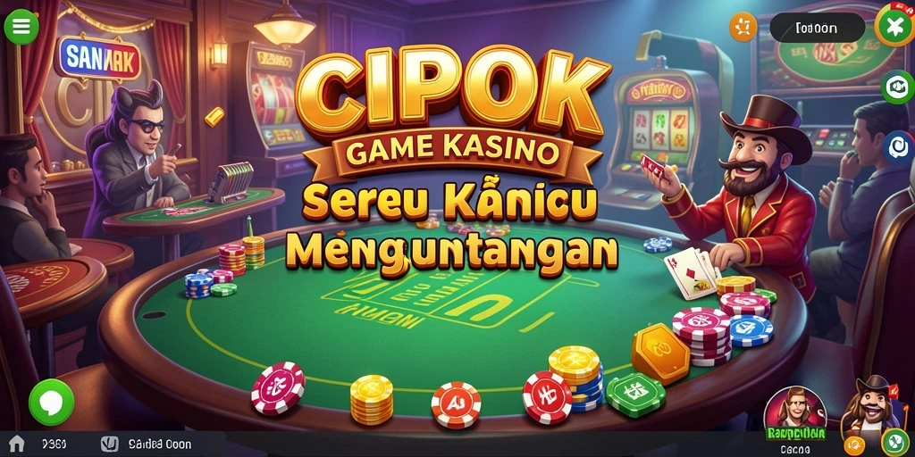 Tampilan gameplay seru dan menarik dari aplikasi Kasino CIPOK.