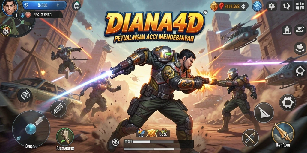 Screenshot gameplay DIANA4D yang menampilkan aksi seru penuh tantangan.