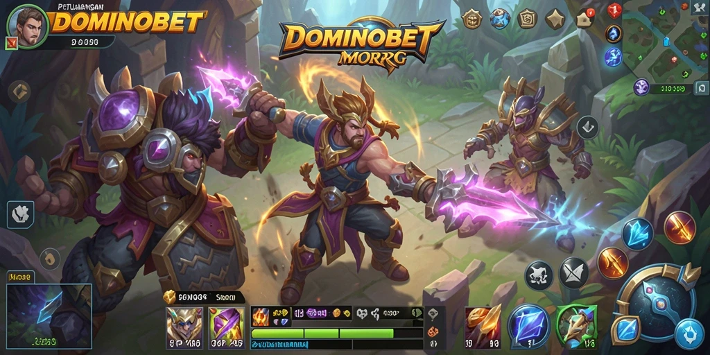 Screenshot gameplay DOMINOBET yang menunjukkan aksi seru dalam MMORPG.