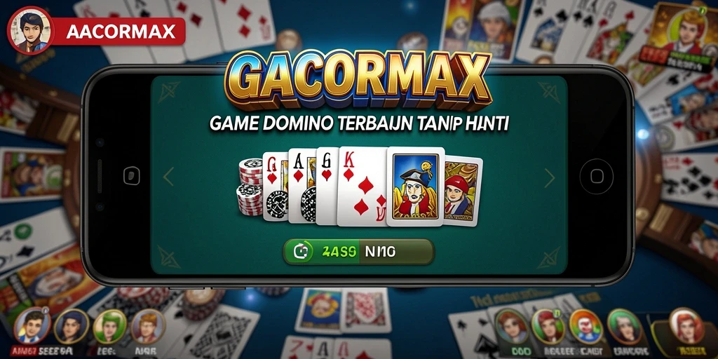 Tampilan menarik gameplay GACORMAX dengan kartu domino warna-warni.