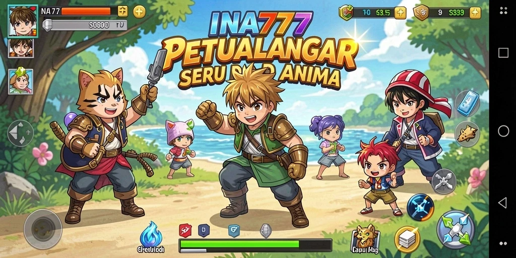 Tampilan gameplay seru dengan karakter Anime yang hidup.
