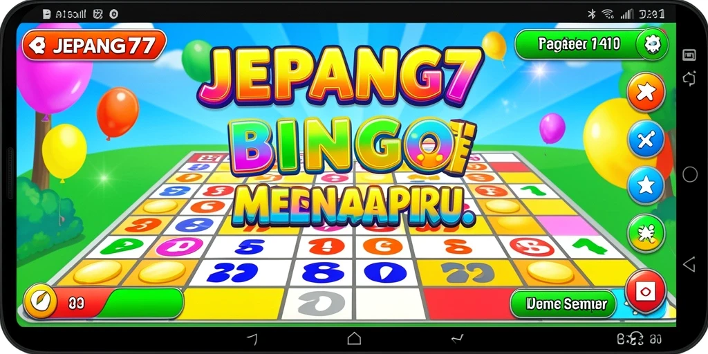 Screenshot dari gameplay permainan Bingo JEPANG77 yang seru