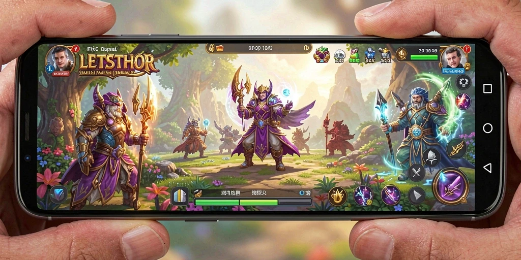Gameplay LETSTHOR menampilkan simulasi interaktif yang imersif.