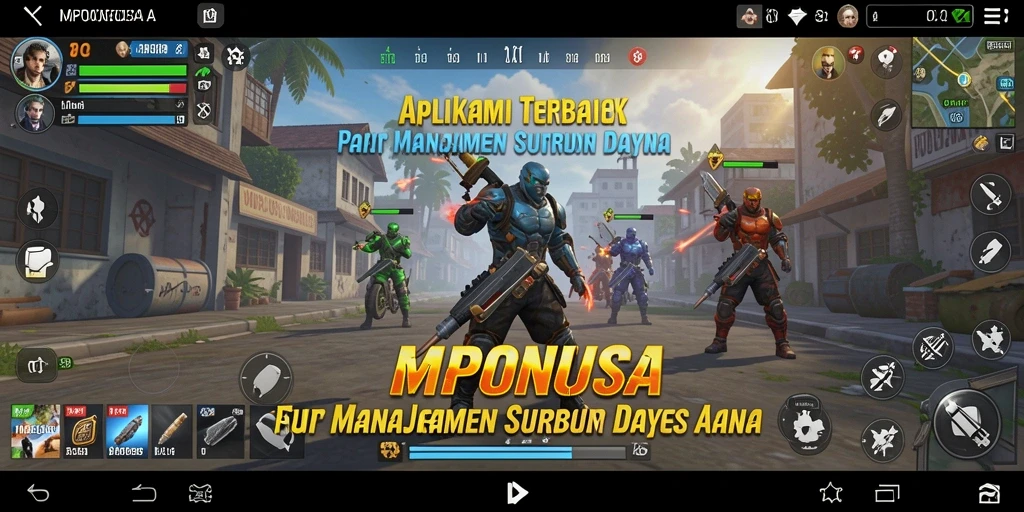 Tampilan antarmuka utama MPONUSA dengan berbagai fitur Utility.