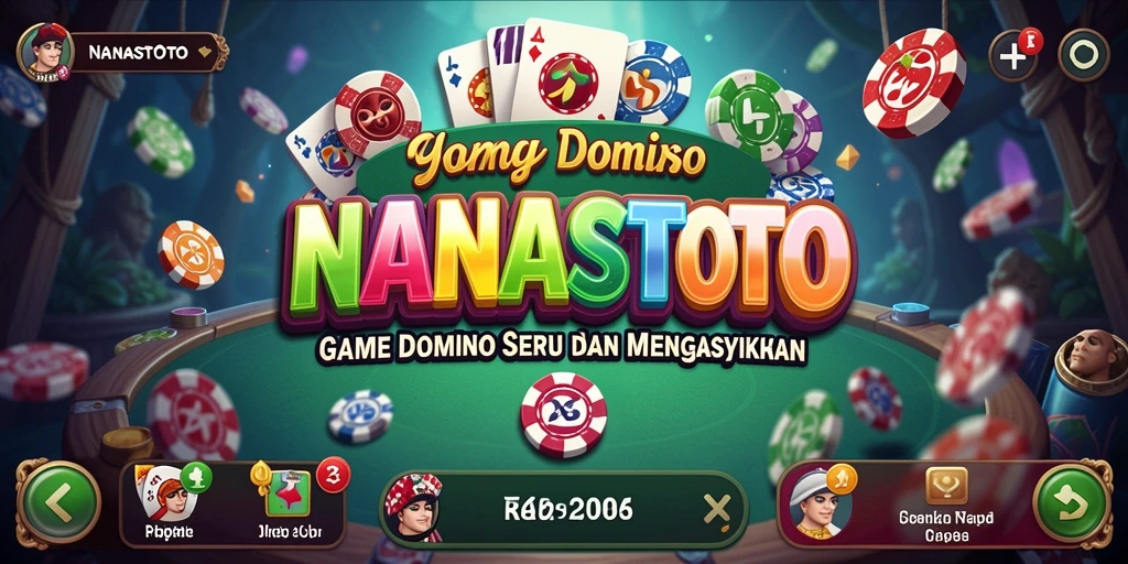 Gameplay seru NANASTOTO dengan teman-teman dalam permainan Domino.