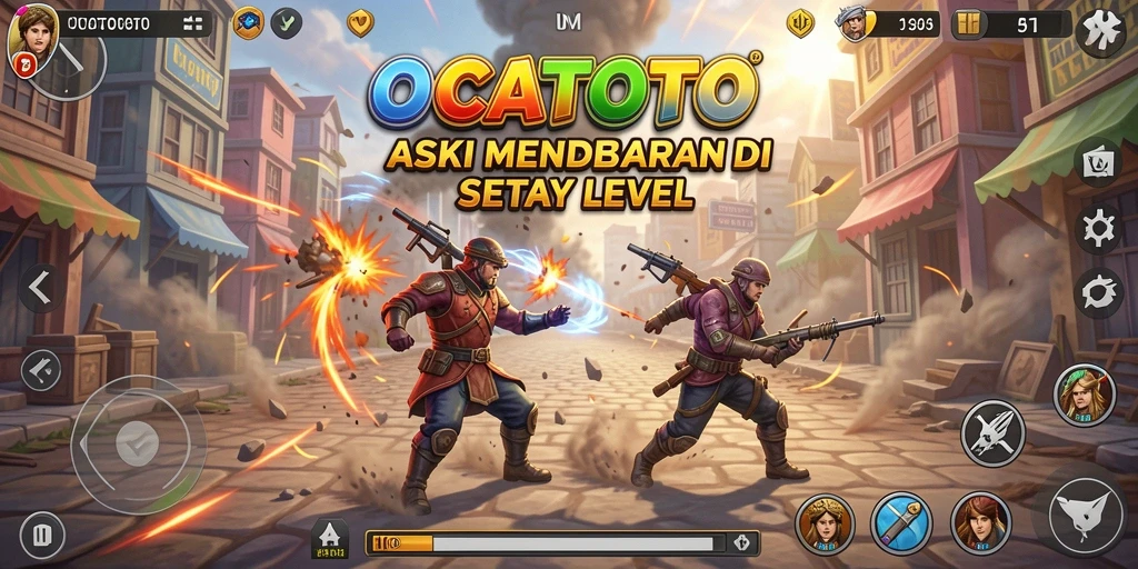 Cuplikan gameplay OCATOTO yang penuh aksi dan petualangan.