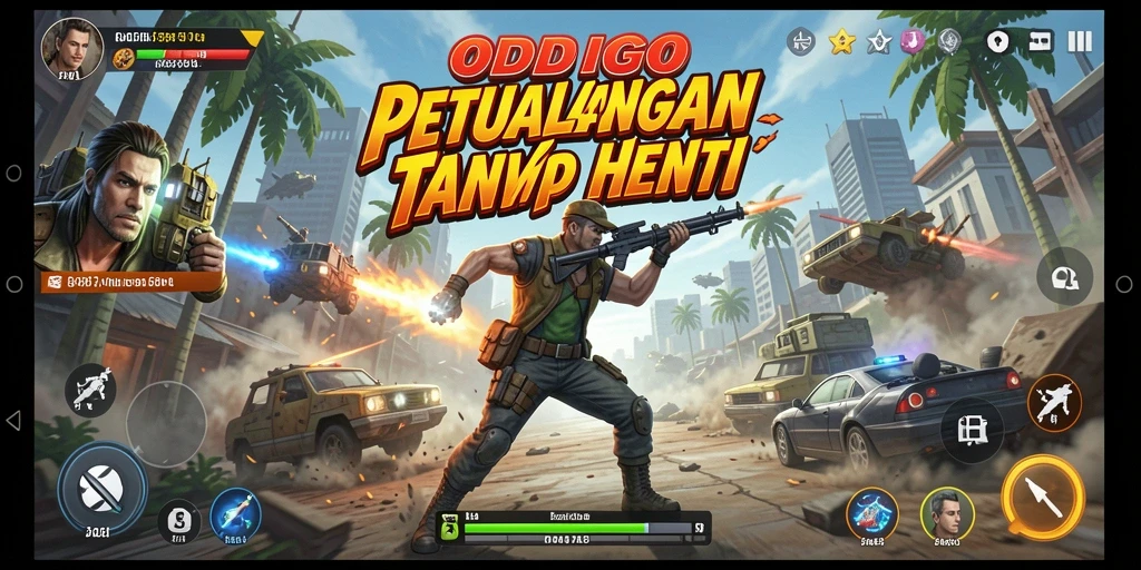 Tampilan gameplay <strong>ODDIGO</strong> menampilkan aksi seru dan dinamis yang memukau.