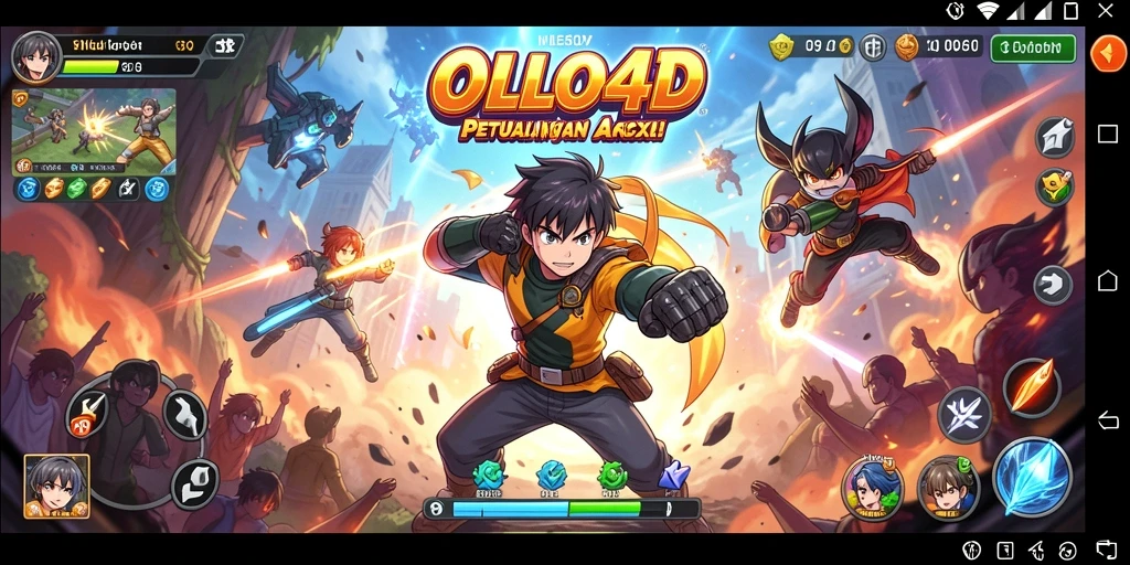 Screenshot OLLO4D menunjukkan aksi seru dalam permainan Anime.