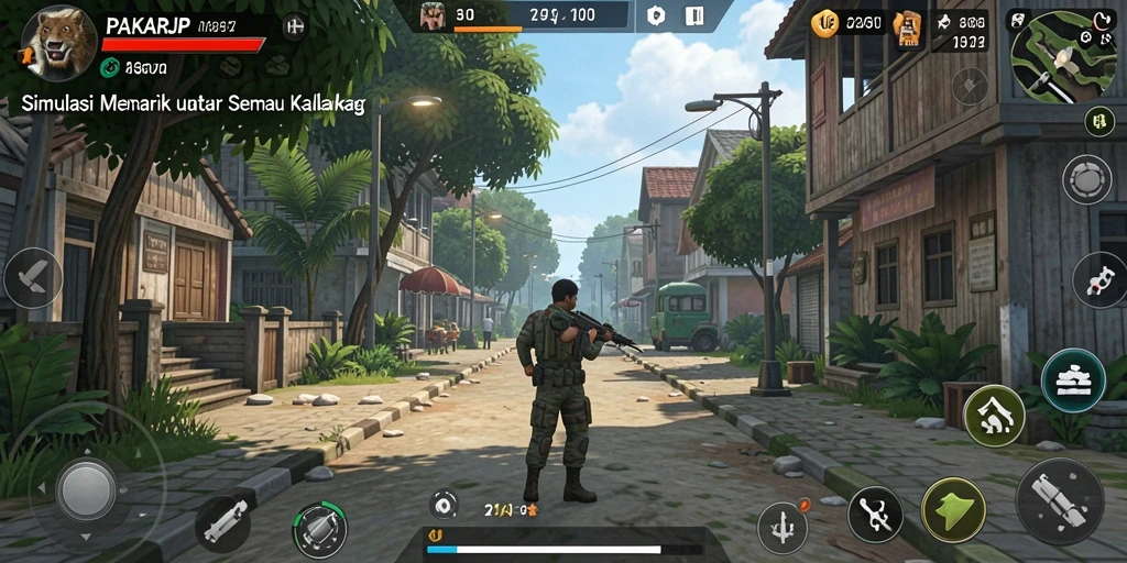 Tampilan gameplay yang dinamis dan interaktif di PAKARJP.