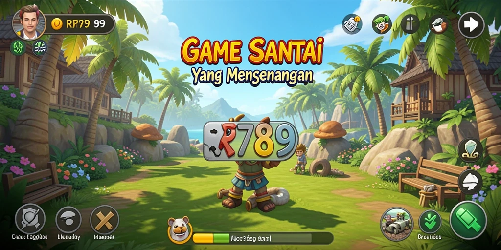 Tampilan gameplay RR789 yang santai dan menyenangkan.