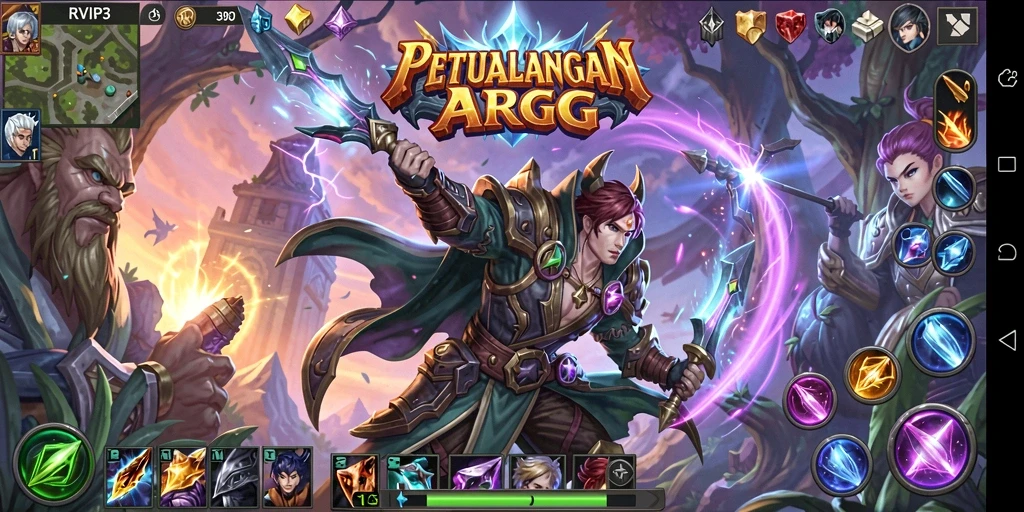 Tampilan gameplay ARPG yang seru dan penuh aksi.