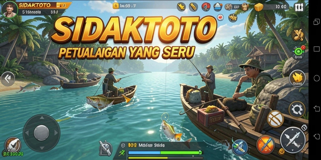 Tampilan aksi memancing seru di SIDAKTOTO.