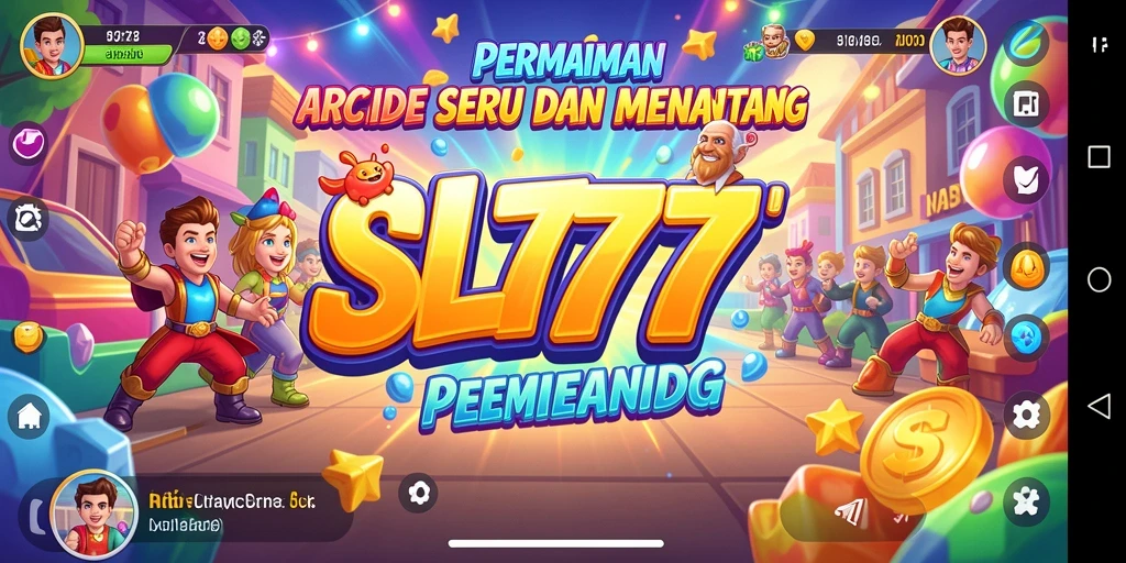 Tampilan screenshot dari gameplay mendebarkan SL777 di dalam dunia Arcade.