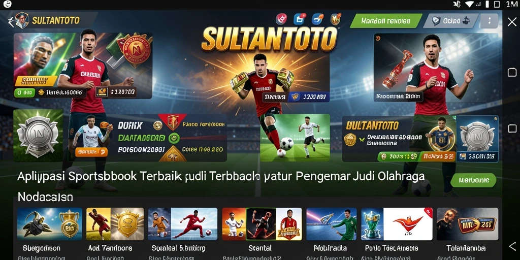 Tampilan menarik dari gameplay SULTANTOTO dengan fitur taruhan olahraga.
